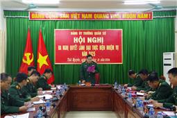 Đảng ủy Trường Quân sự Quân khu ra Nghị quyết lãnh đạo thực hiện nhiệm vụ năm 2025